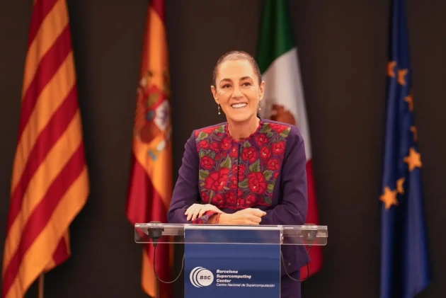 Claudia Sheinbaum de Gira por España, Visita Espacios Tecnológicos en Barcelona  